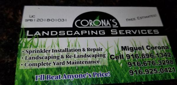 Corona's Landscaping Services