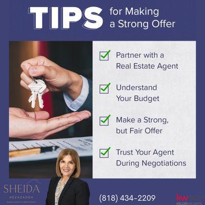 Tips for making a strong offer.