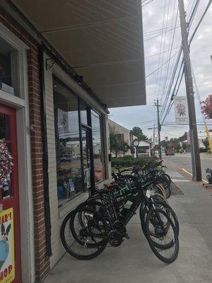 Storefront. Mountain bikes, ebikes, and more!