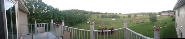 Panorama view of one of the pastures