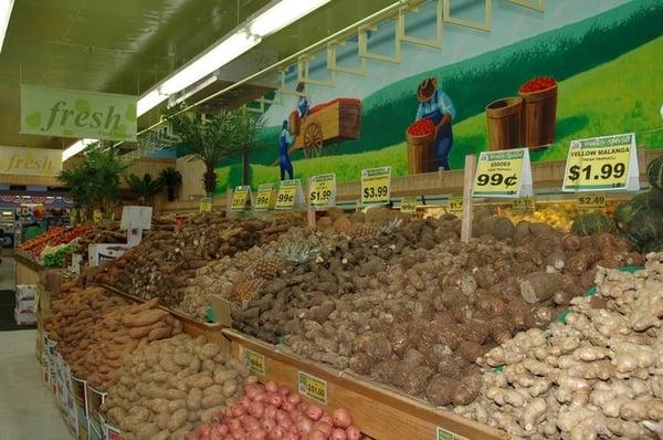 A vast selection of international produce