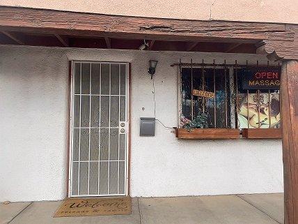 Welcoming front entrance to the store.