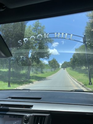 The Spook Hill sign!