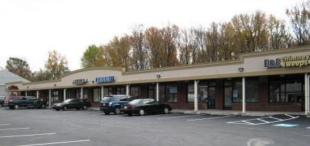 Local strip mall after Mellon completed the restoration