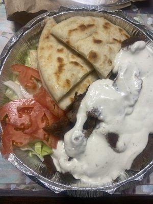 Lamb gyro platter