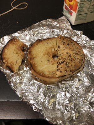 Etherything bagel with butter