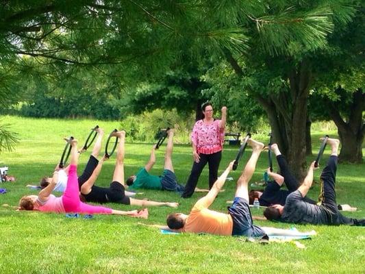 Pilates by the Pond at Reiser Stables in Simpsonville, KY