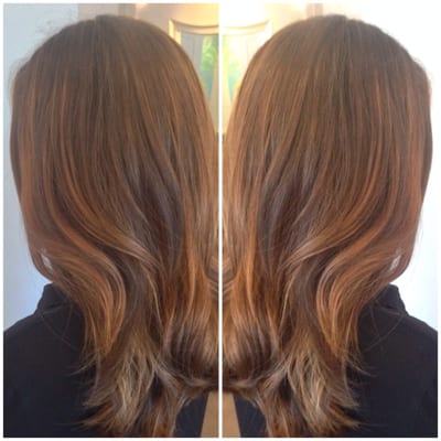 Balayage hair technique