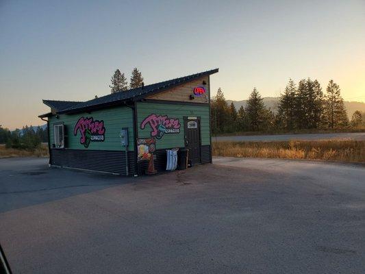 Early morning coffee shack.