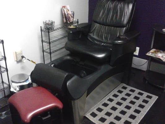 Pedicure room.