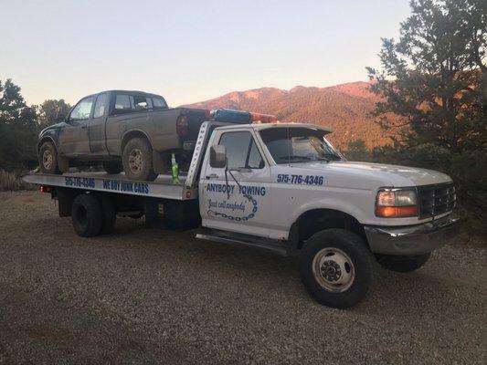 Insurance company tow from Valdez New Mexico.