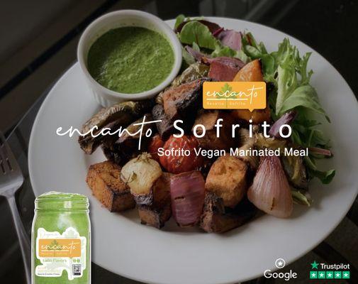 Marinate all your Vegan Meals with our 100% Vegan Sofrito, give your Vegan Meals that Latin Goodness