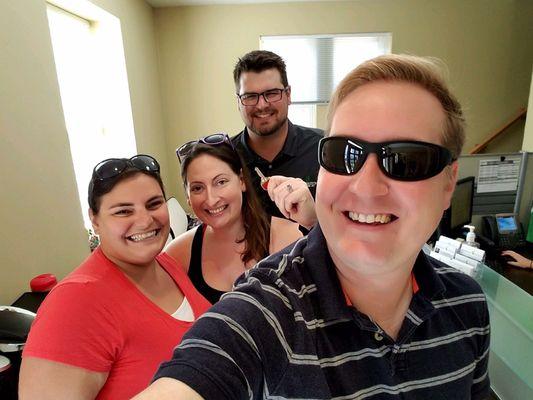 Talk about a fun client and fun closing! Congratulations on your first home!