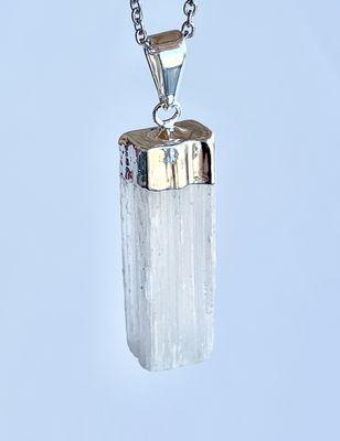 Selenite necklace