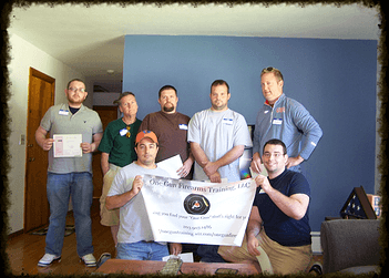 This Photo represents graduates of the Basic Pistol Safety Course from August 2013