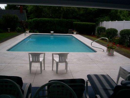 New In-Ground Gunite Pool & Concrete Deck