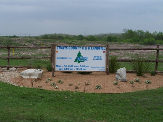 ACTUAL SIGN FOR THE LANDFILL