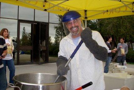 Richard B. the owner making fresh California Kettle Corn at an event