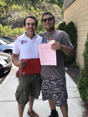 Passed my driving test thanks to Pedro (left). Will recommend him! Say that Jayson Ponce sent you!