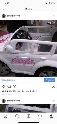 Airbrush car