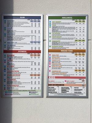 Menu posted