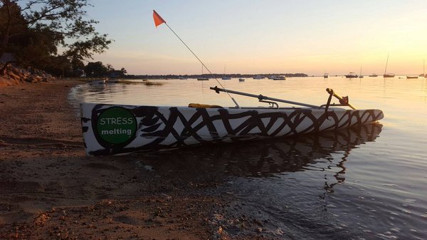 Sharp repealant paint on my "stress Melting" row boat