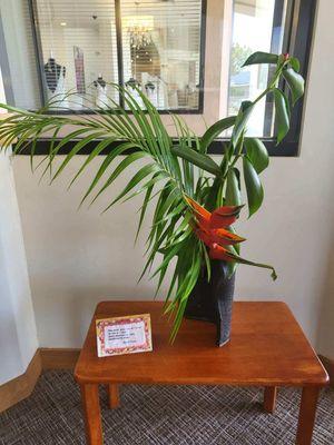 Ikebana for peace.