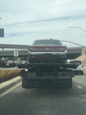 One of our customer's car stopped working during a downpour near Portland!