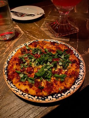 Chorizo pizza