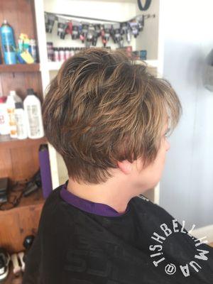 Short, tapered cut