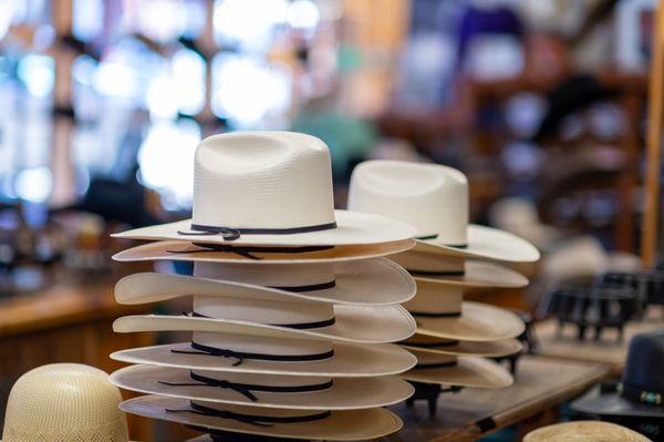 Large hat selection.