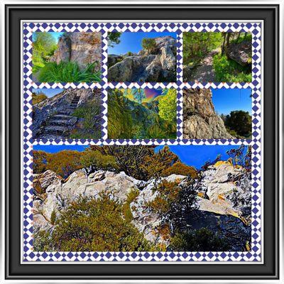 Montage of images from Grotto Rock Park