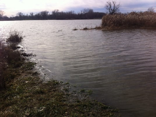 Massive flooding in the area that started the last week of 2015. As of 1/07/16, the park is still flooded, but it also remains beautiful.