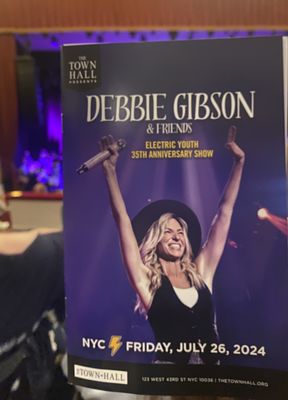 Debbie Gibson & Friends - Electric Youth 35th Anniversary Show @ Town Hall - Jul 26 2024