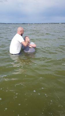 Baptism in Clear Lake