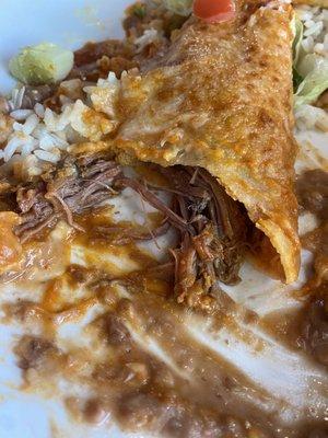 Beef enchilada