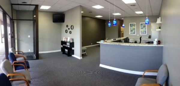 Front desk and waiting area