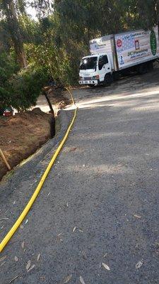 80' Of gas line replace