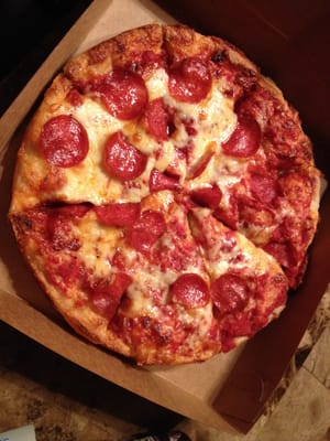 Delicious pepperoni pizza