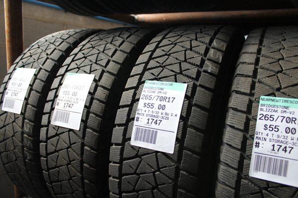 Amazing set of Bridgestone Blizzak (265/70R17) tires at AMAZING prices - ready for a long life on you vehicle.