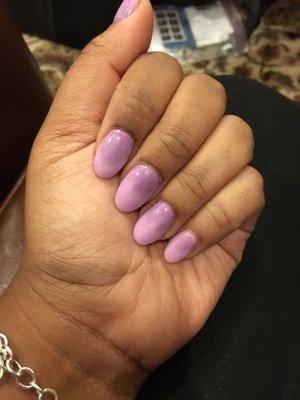 My lilac/ purple ombre nails