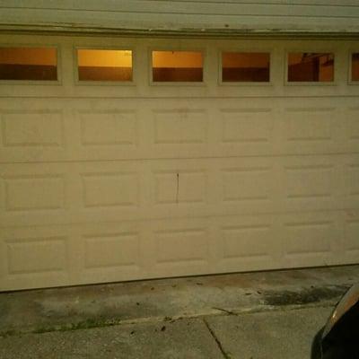 Don't attempt to fix your garage door this is the result of trying yourself well after the door  fall down completely they ca...