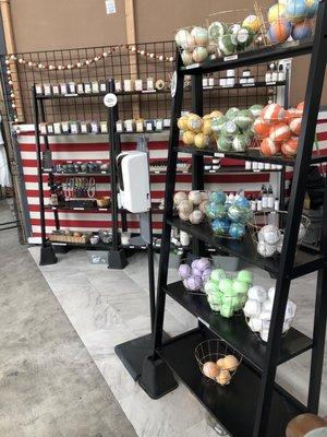 Bath bombs, gems, lotions and more