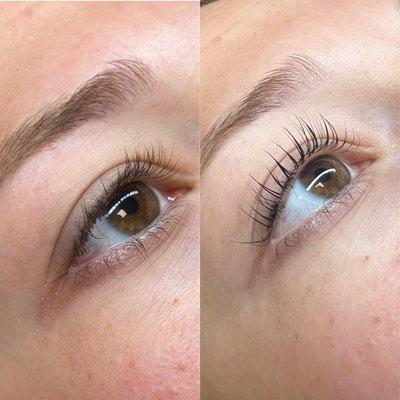 Before and After Lash Lift & Tint