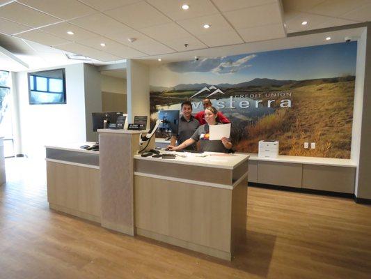 Teller line at Westerra's Belmar branch.