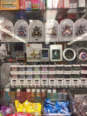 Biggest selection of fidget spinners and cubes I've ever seen at a store