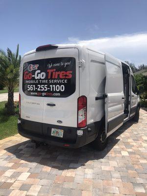 We do the Service at your house Call GO-GO TIRES!