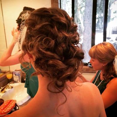 Soft, elegant, organic and romantic updo for a stunning bride!