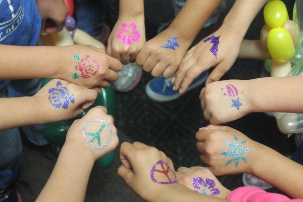 Glitter Tattoos, waterproof, lasts 3-4 days