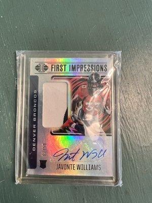 Illusions javonte Williams rpa 3/50